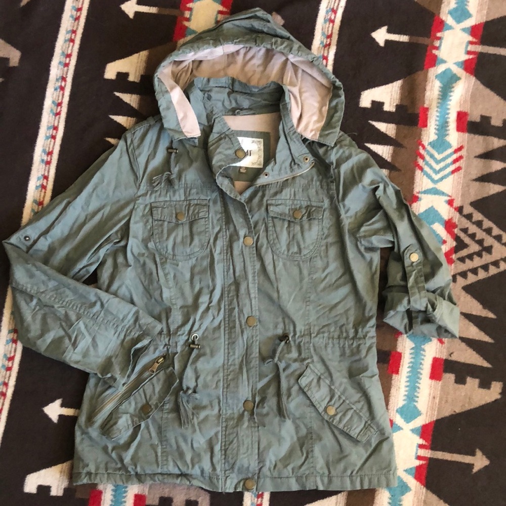 Utility jacket army green size Large
